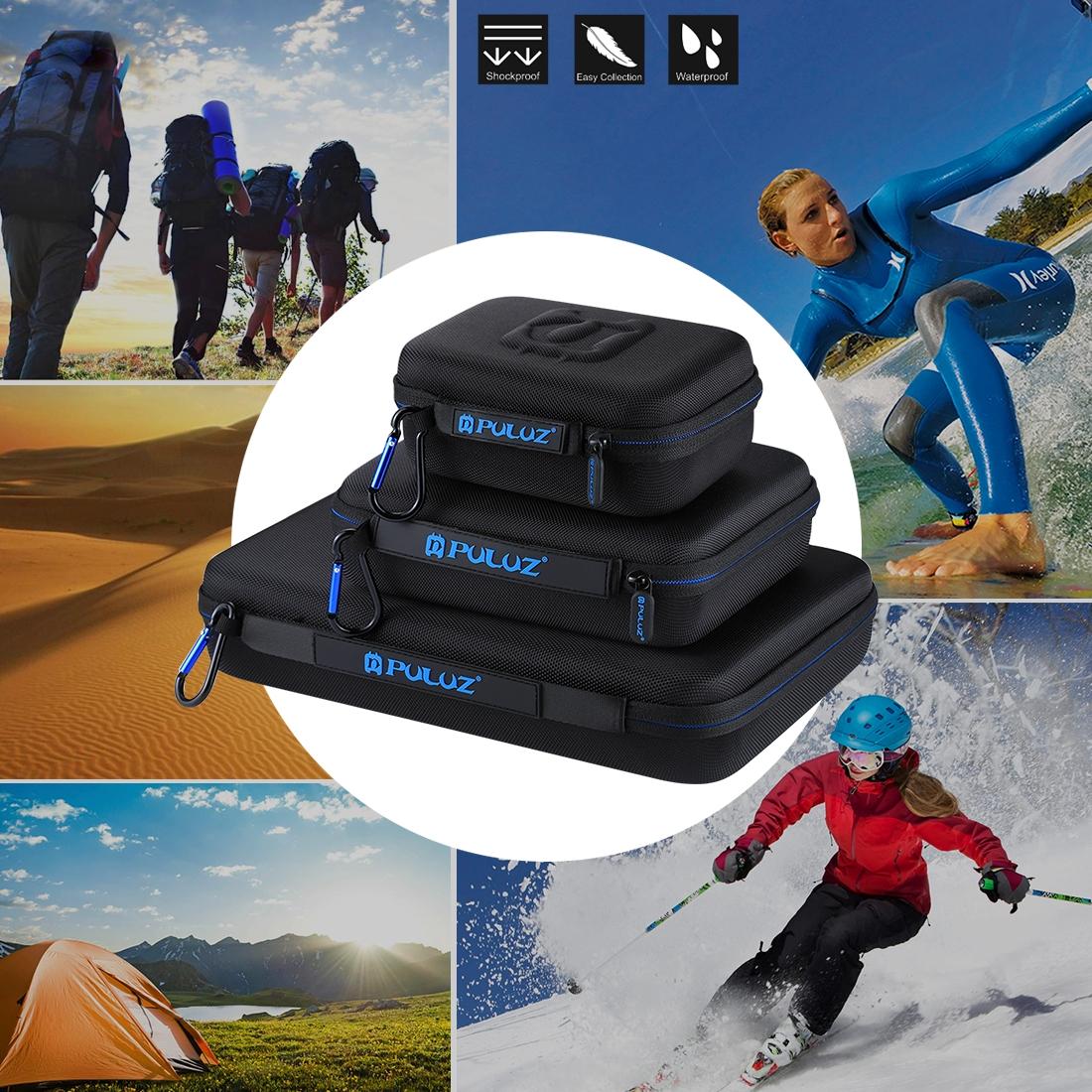 Waterproof Travel Case for Gopro Dji Action & Other Sport Cameras - Small