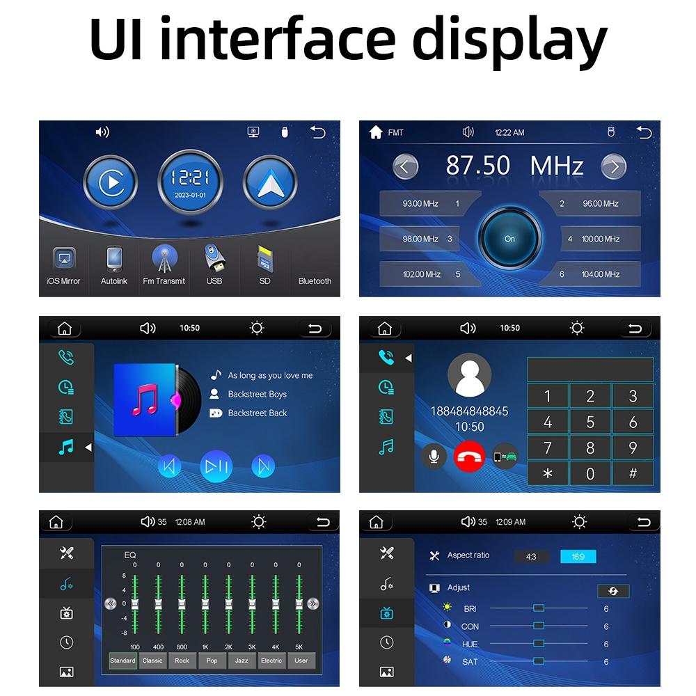 Universal Hd Mp5 Player With Reversing Monitor