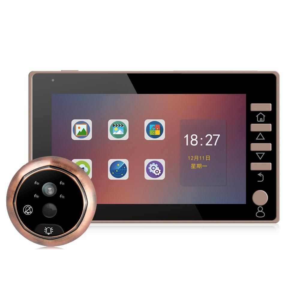 4.5 Screen Security Camera With Night Vision &amp; Motion Detection - Tf Card Support