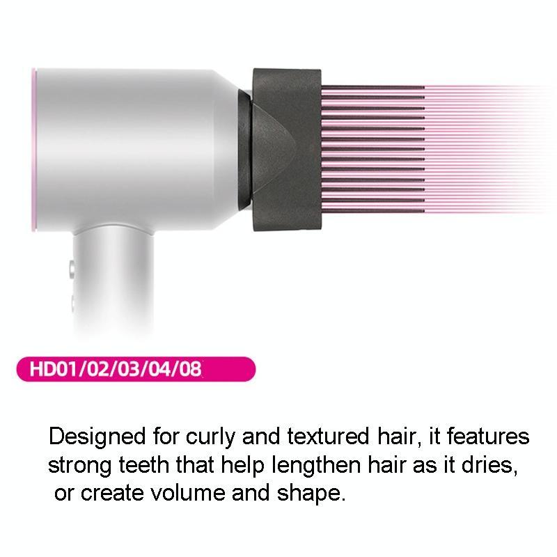 Dyson Hair Dryer Styling Tool with Wide Tooth Comb and Smoothing Nozzle