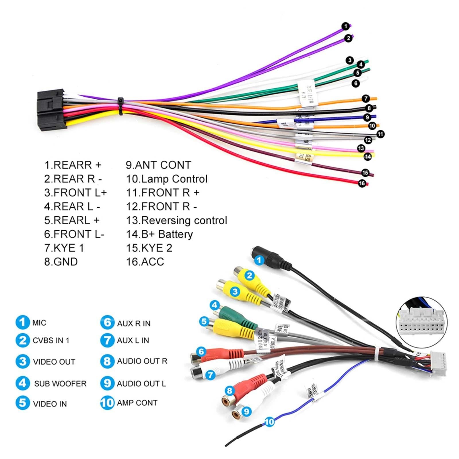 9 Inch Car Android Navigation Screen With Carplay - 2 + 64G Standard + Ahd Camera
