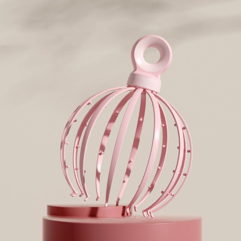12-Claw Scalp Massager For Relaxation Pink