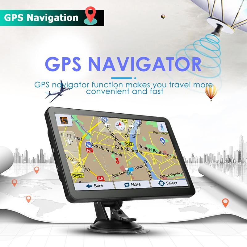 7 Inch Car Gps Navigator - 8G + 128M Resistive Screen Fm / Tf Card North America Map
