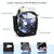 Lightweight 2-in-1 Backpack and Chest Bag for Men - Blue Football - Green Football