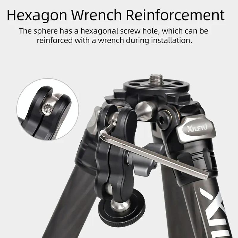 Versatile Dual Ballhead Magic Arm For Camera And Monitor Mounting - Tm-5