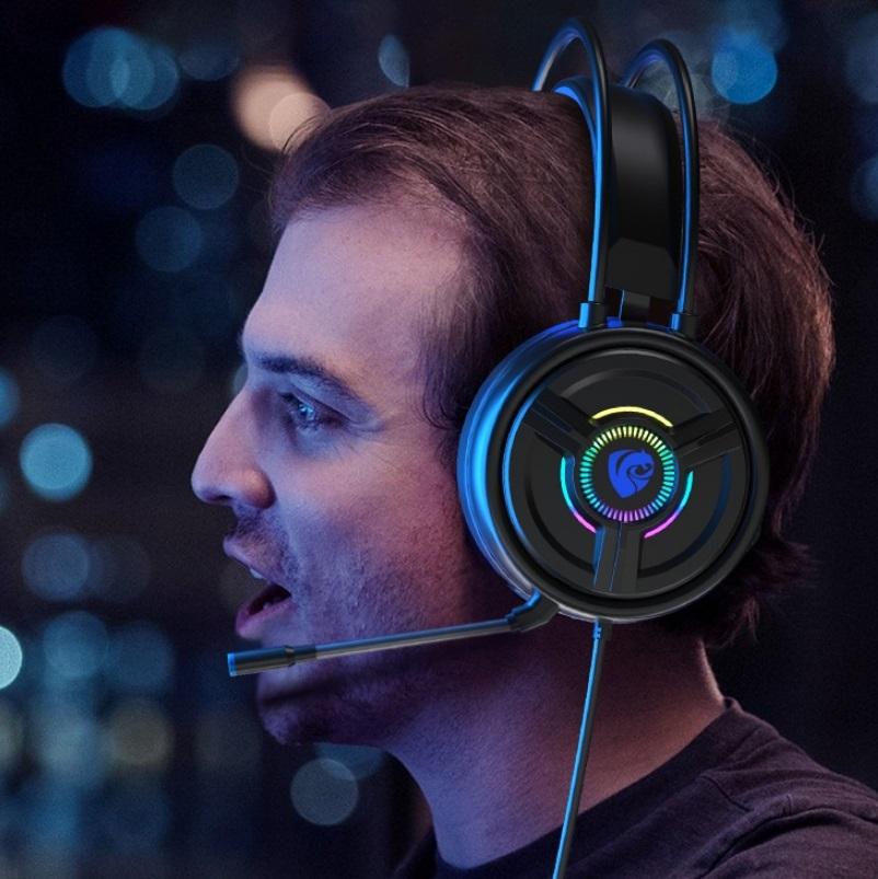 Psh-200 Wired Gaming Headset With Microphone Pink Cat Ear