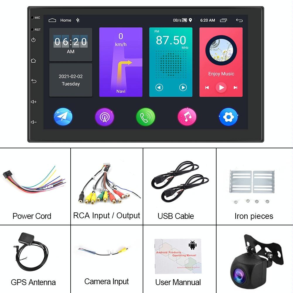 7 Inch Android Car Navigation Player + Ahd Camera - 2 + 32G