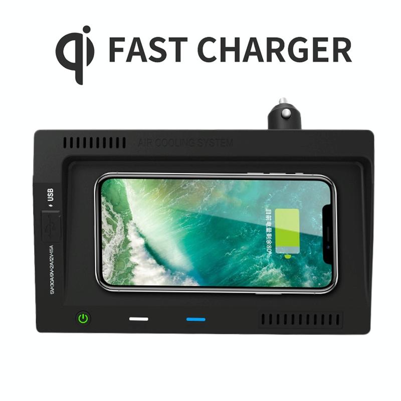 10W Wireless Car Charger For Volkswagen Teramont 2018-2020 - Qi Standard