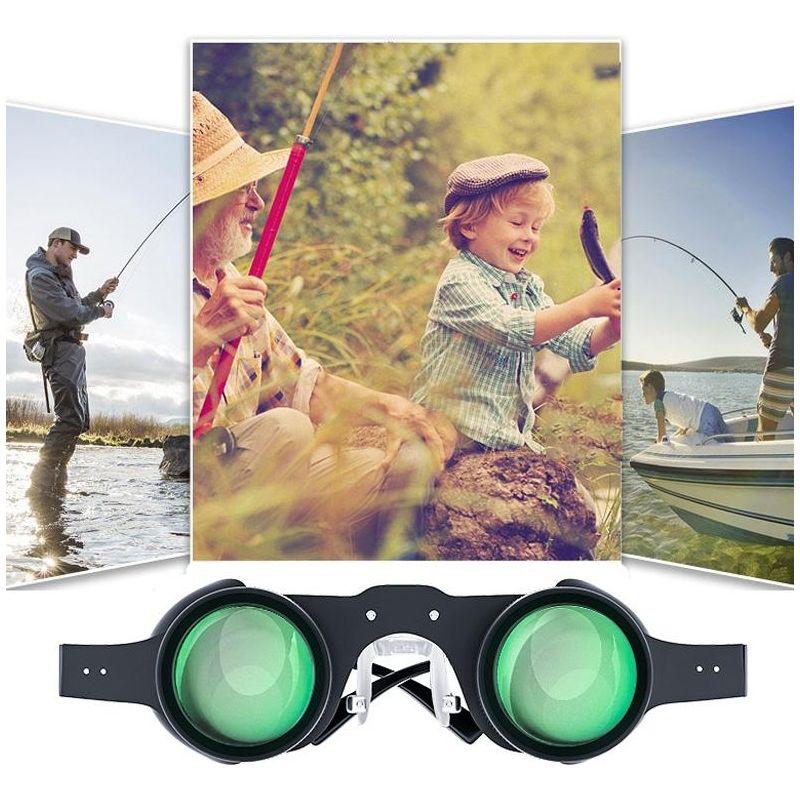 10X Hd Adjustable Focus Fishing Binoculars With Red Polarized Lens