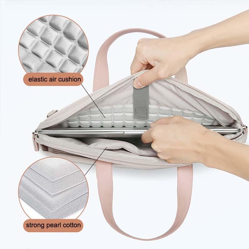 Ultra-Thin Macbook Laptop Messenger Bag - Gray Power Bag 13.3-14 Inches