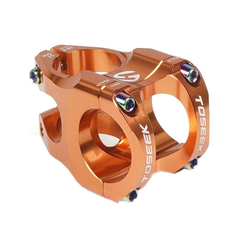 35Mm Colourful Alloy Stem For Bike Modification - Titanium