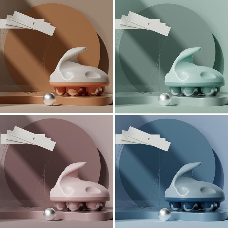 Blue Steel Ball Abdominal Massager For Calf Muscle Relaxation Meridian Massage Tool