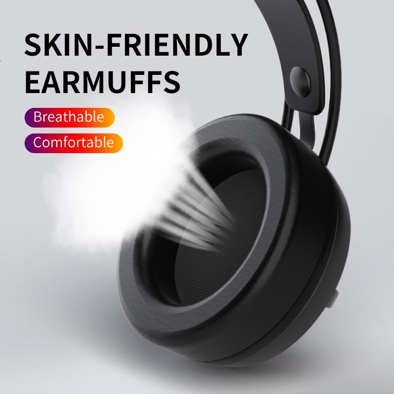 Usb Gaming Earphones With Mic 3.5Mm Yellow