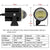 1Pair 12V - 85V Motorcycle Headlights Dual - Colour Automotive Led Working Headlights Colour: White + White Light With Flashing - White + White Light With Flashing