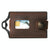 Stainless Steel Edc Wallet Coffee Leather Card Holder