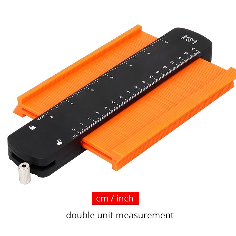 Metal Profile Contour Utensils Set with Lock - 6 & 10 Ruler Straight Pencil Screwdriver