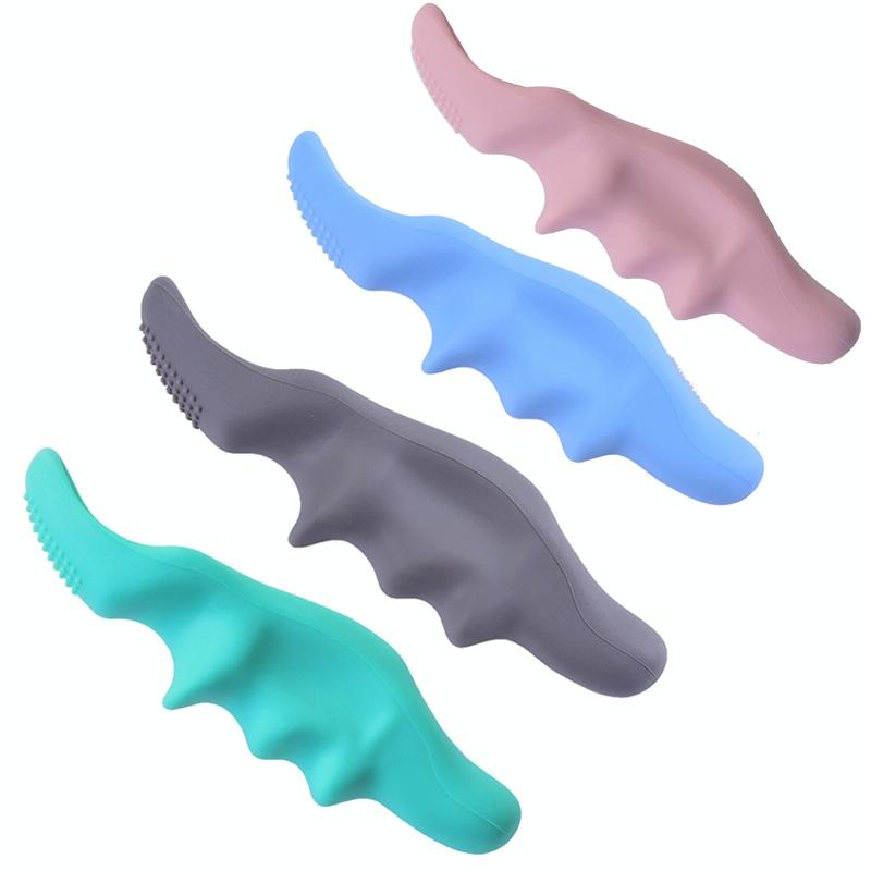 Silicone Thumb Massager For Muscle Relaxation And Fascia Massage Green