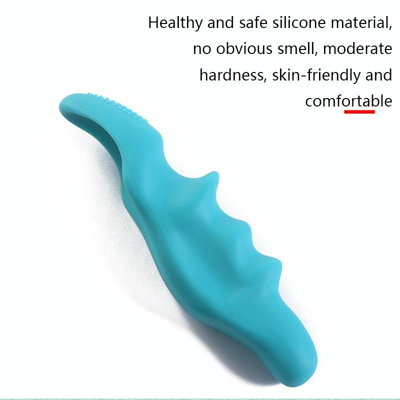 Silicone Thumb Massager For Muscle Relaxation And Fascia Massage Green