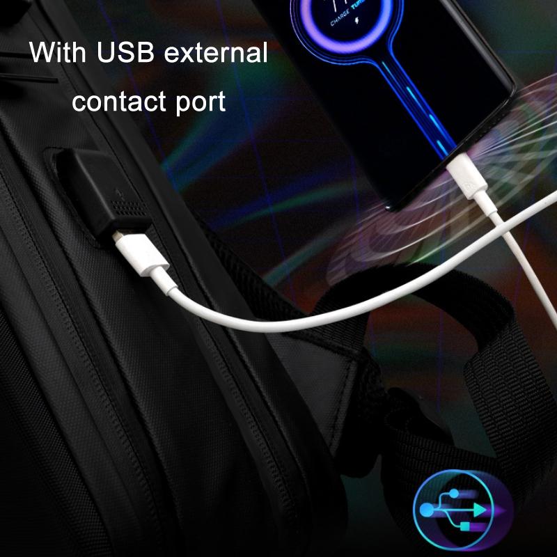 17.3 Silver Gaming Backpack with Hard Shell for Computers