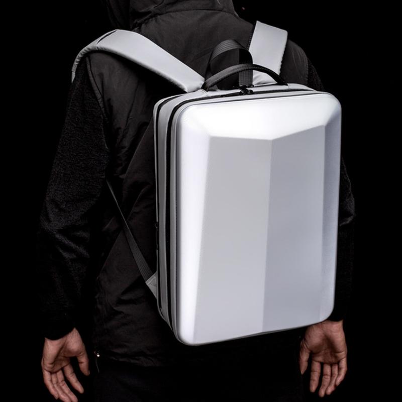 17.3 Silver Gaming Backpack with Hard Shell for Computers