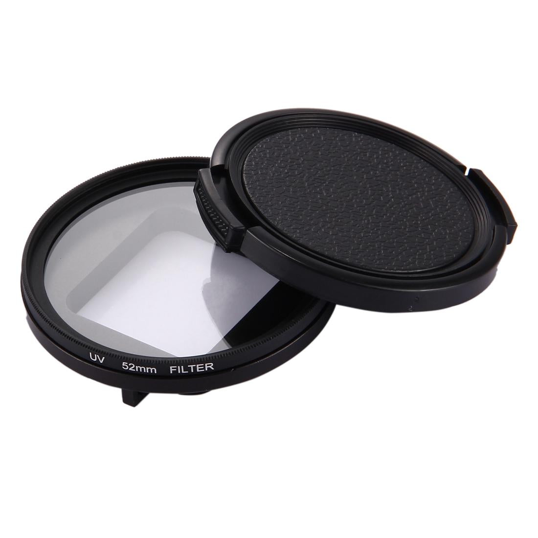 3-in-1 52mm Round Uv Lens Filter for Gopro Hero7 / 6 / 5 with Cap