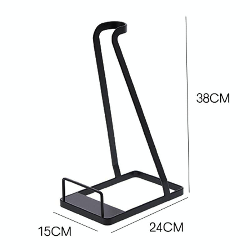 Non-punch Storage Bracket for Dyson Vacuum - Universal Floor Mount Black