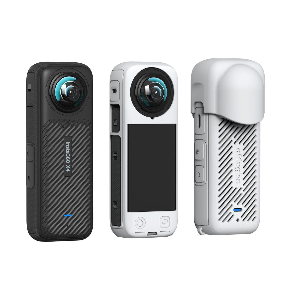 Amagisn Silicone Protective Cover for Insta360 X4 - Body Case Gray