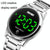 Men Electronic Sports Watch - Versatile Steel Belt Black