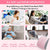 Blue Lumbar Massager For Spinal Stretching And Relaxation - Solid Colour Pink