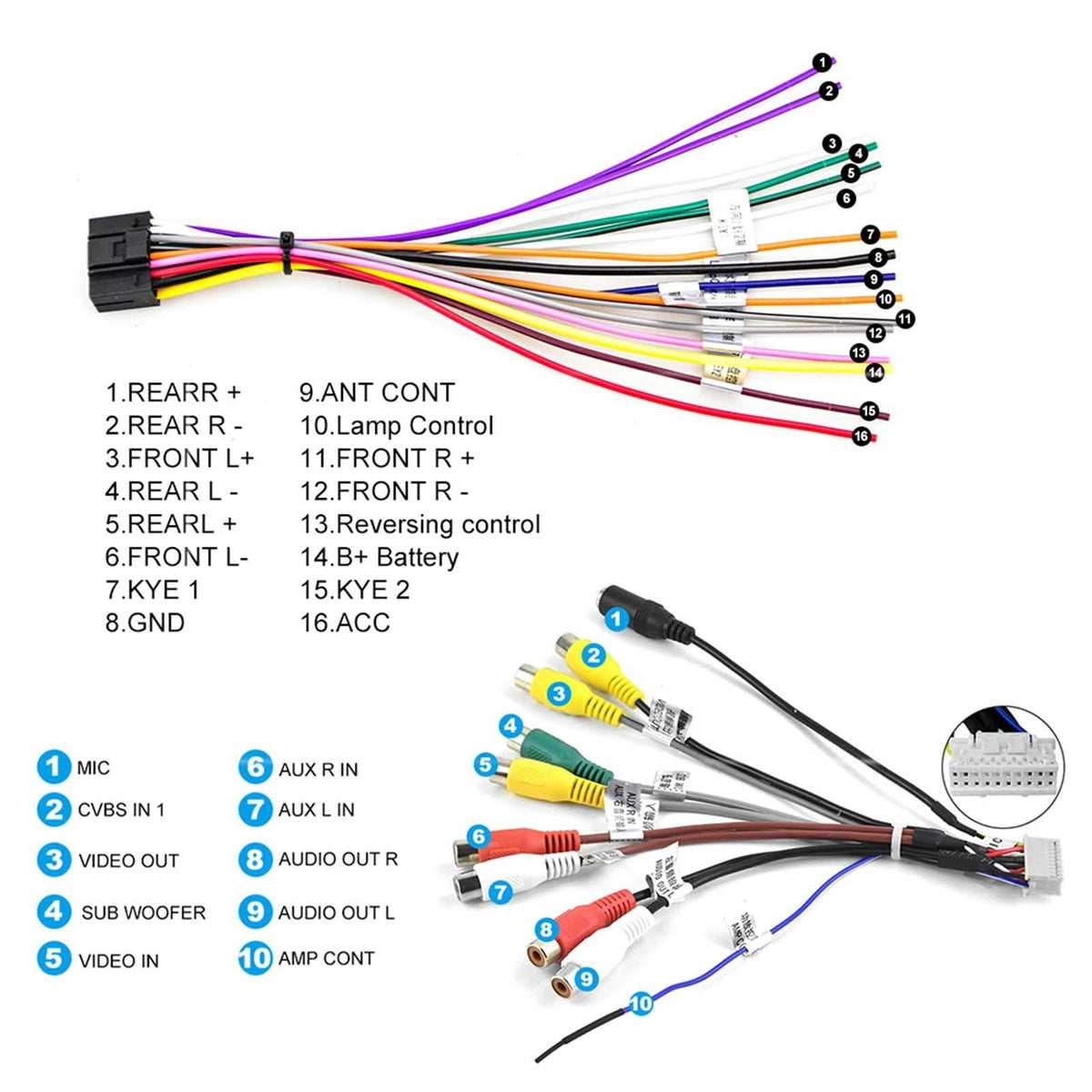 10 Inch Car Android Navigation Screen With Carplay - 2 + 64G Ahd Camera