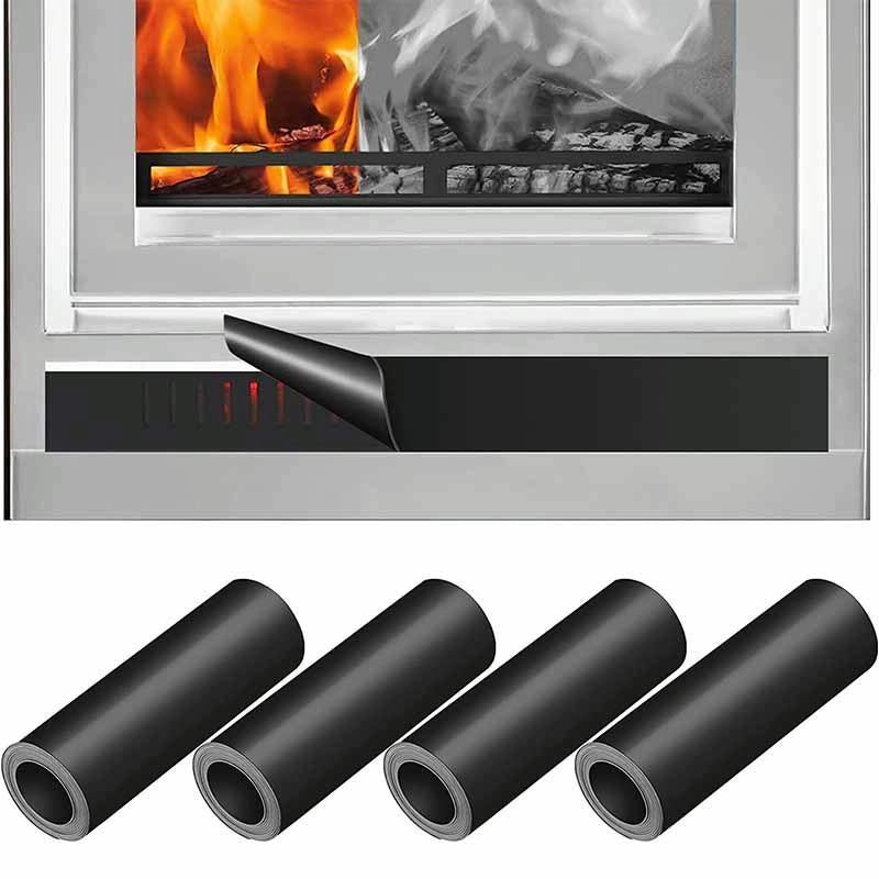 2-pack Magnetic Fireplace Draft Stopper - 101.6 x 15.24cm - Block Cold Air