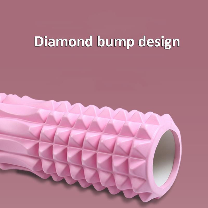 3-In-1 Eva Foam Roller Set For Muscle Relaxation And Yoga 45Cm Pink