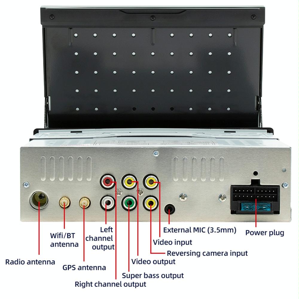 7 Inch Android Car Radio Receiver With Fm Bluetooth Gps Wifi - Swm 9702