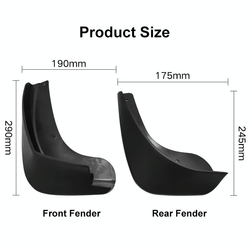 For Nissan Qashqai J10 2007-2013 4Pcs / Set Car Auto Soft Plastic Splash Flaps Fender Guard