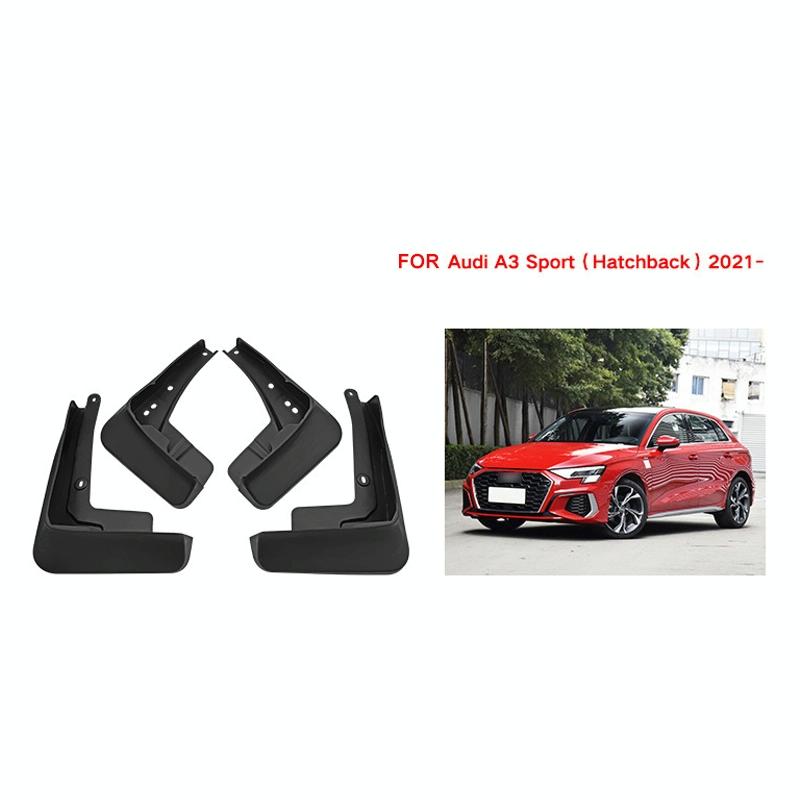 For Audi A3 Hatchback Sport 2021 4Pcs / Set Car Auto Soft Plastic Splash Flaps Fender Guard