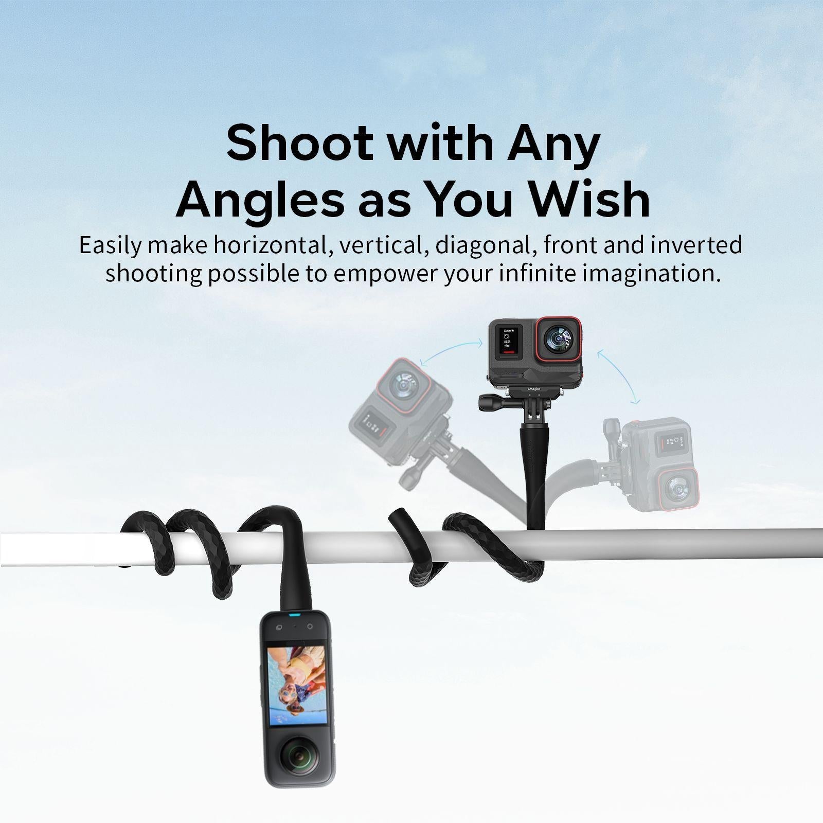 Flexible Octopus Stand for Sports Camera Vlogging - Cycling Accessory