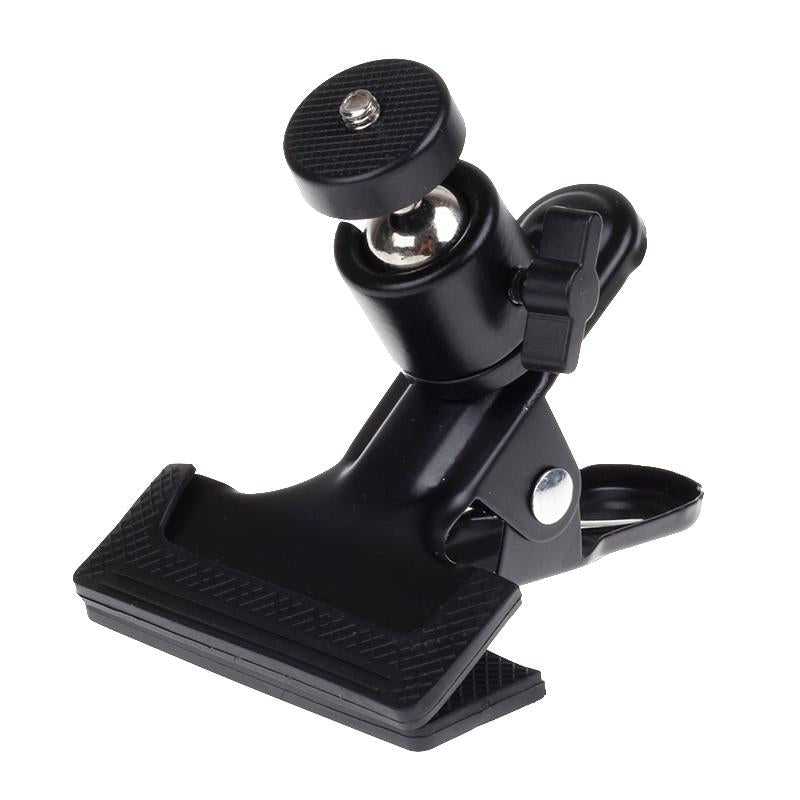 Sport Camera Backpack Hat Clip Mount - 360 Degree Rotation