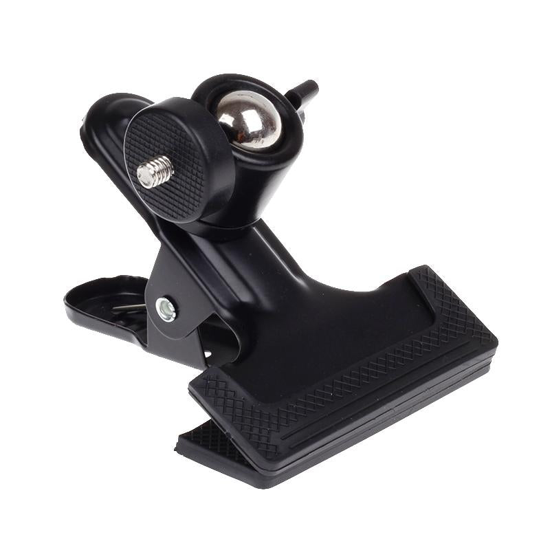 Sport Camera Backpack Hat Clip Mount - 360 Degree Rotation