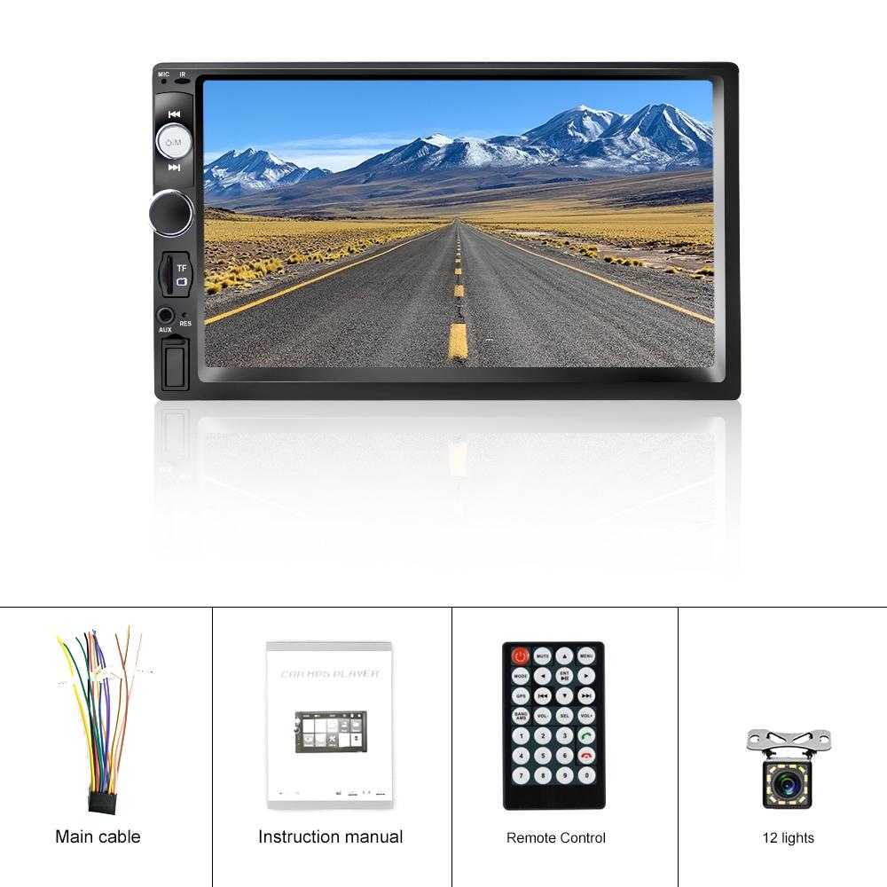 7 Inch Car Touch Screen Mp5 Player - Fm / Tf / Mirror Link
