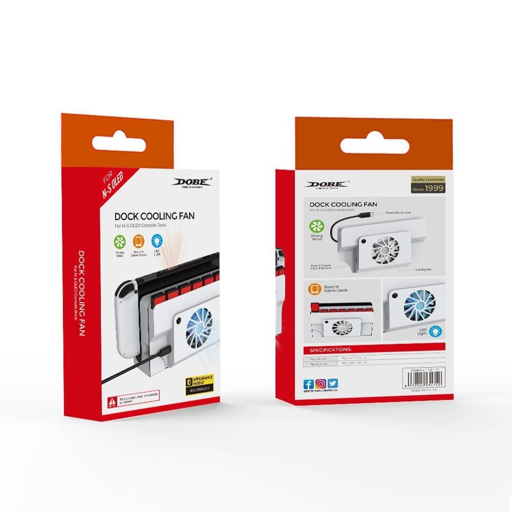 Oled Cooling Fan with Storage Slot for Switch - Compact Design