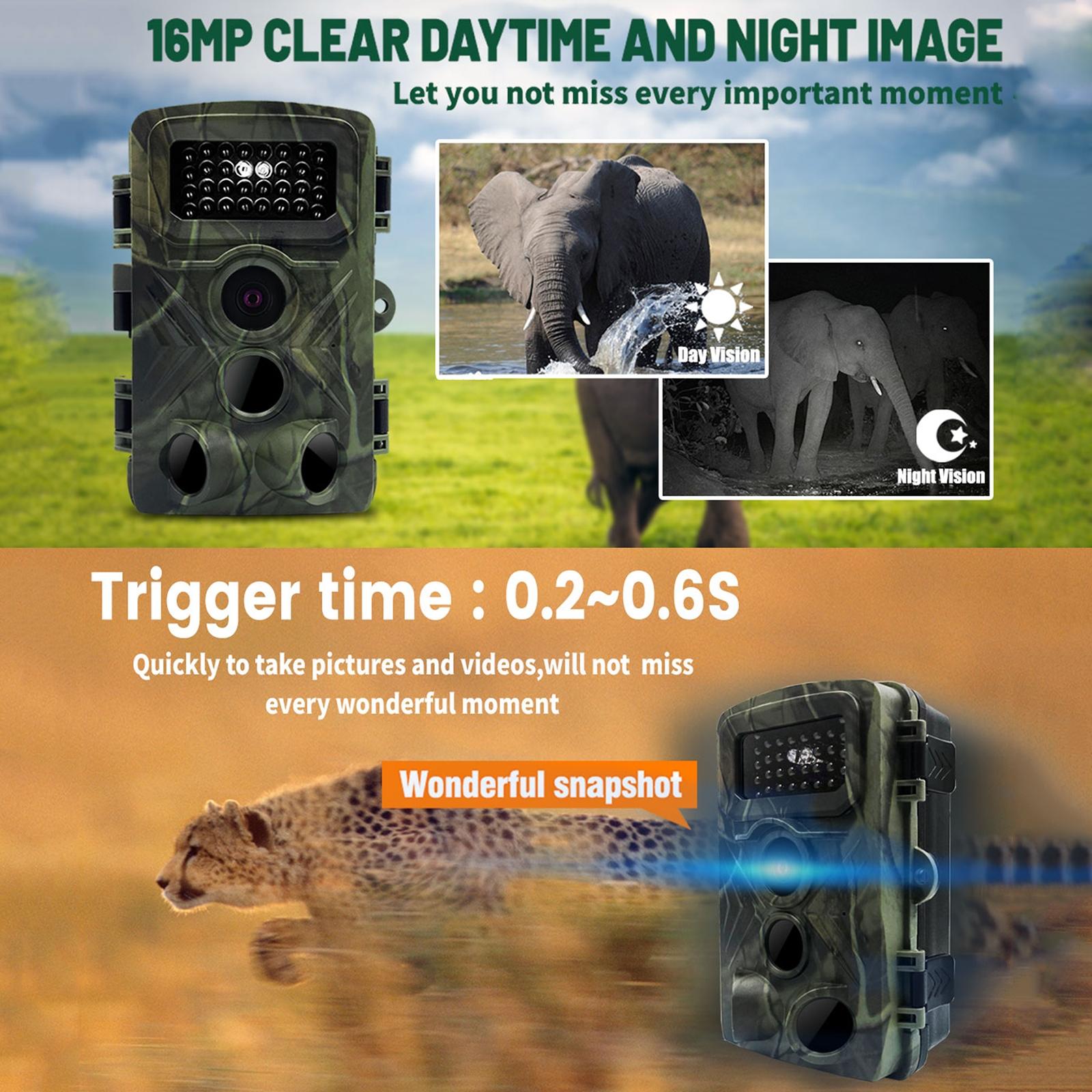 2 Lcd Infrared Night Vision Trail Camera For Wildlife Hunting