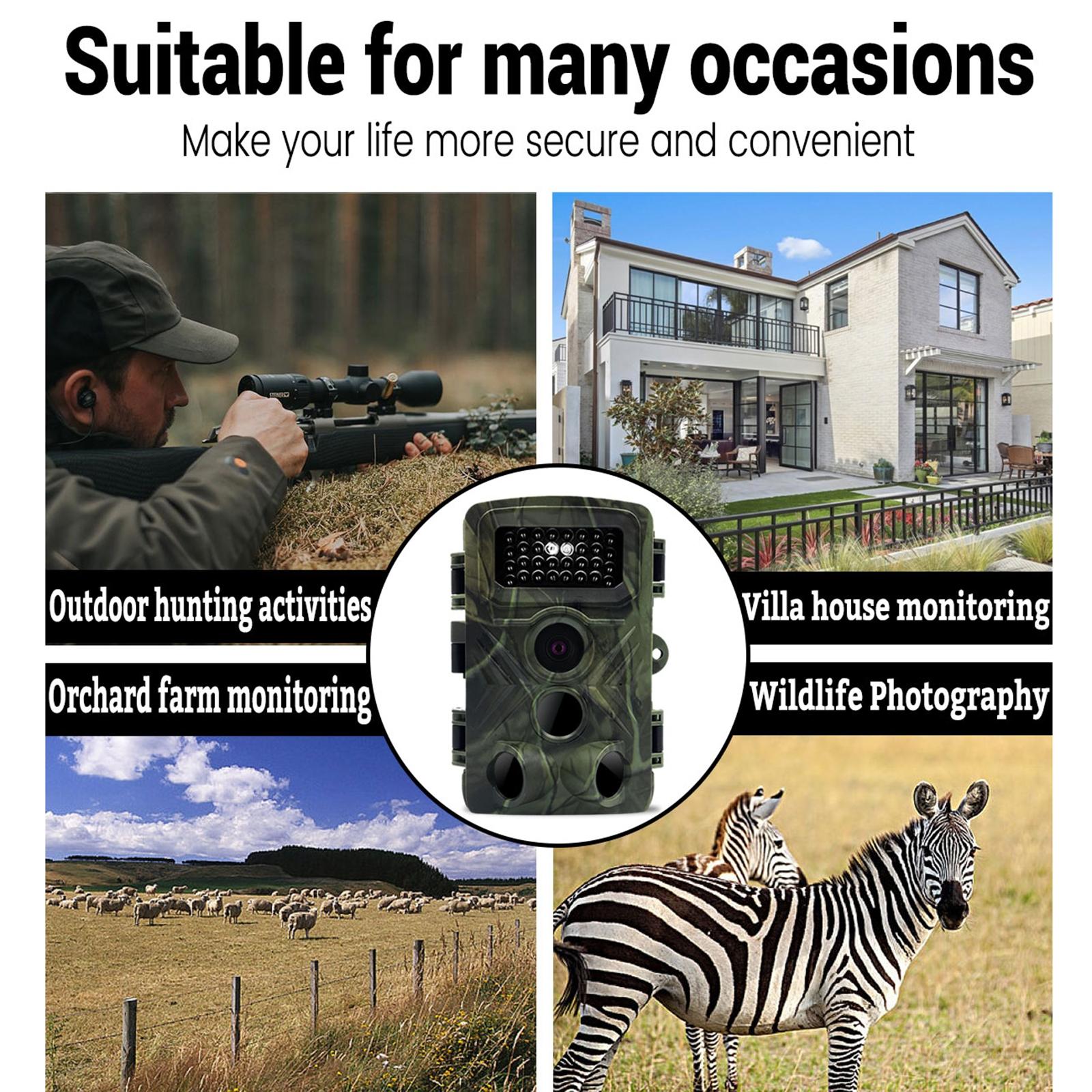 2 Lcd Infrared Night Vision Trail Camera For Wildlife Hunting