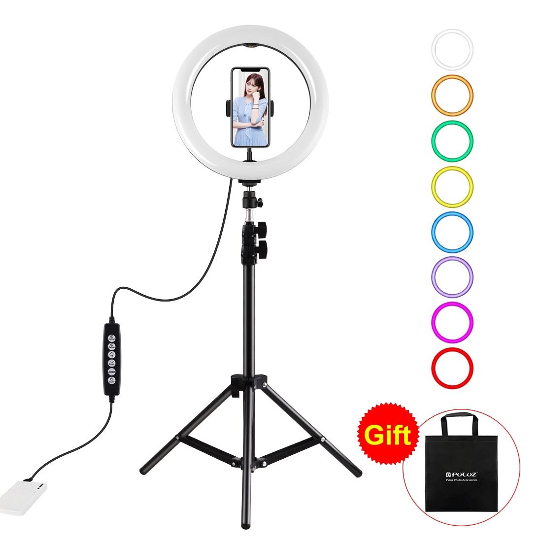 10.2 Rgbw Led Ring Light Kit with 1.1m Tripod & Phone Clamp