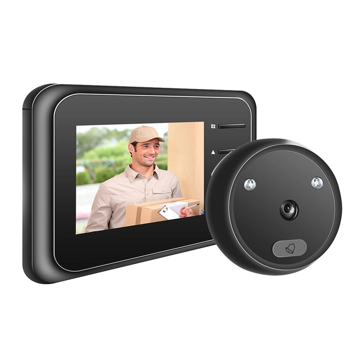 2.4 Night Vision Lcd Cat Eye Doorbell With Photo / Video Display
