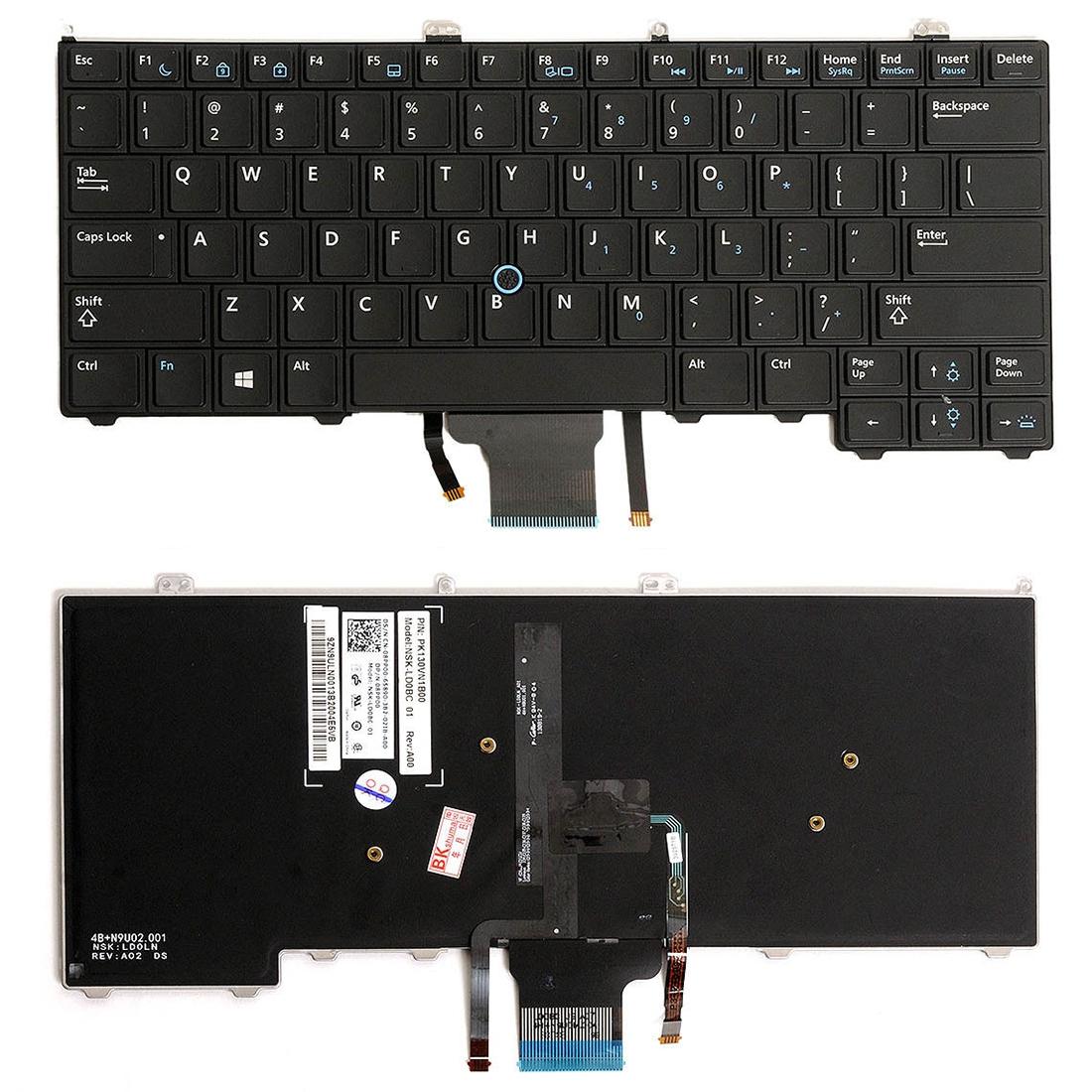Backlit Keyboard for Dell Latitude 12 7000 Series