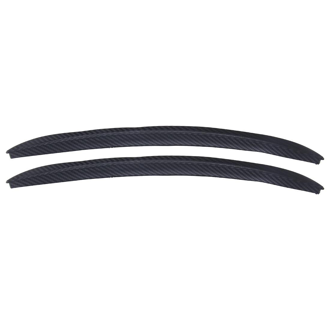 2 Pcs Car Auto Rubber Fender Guard Protection Strip Scratch Protector Sticker - Size 34 X 2Cm