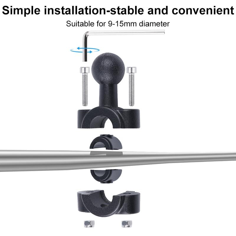 Car Seat Mount for Action Cameras - 21mm Ballhead with Tripod Adapter