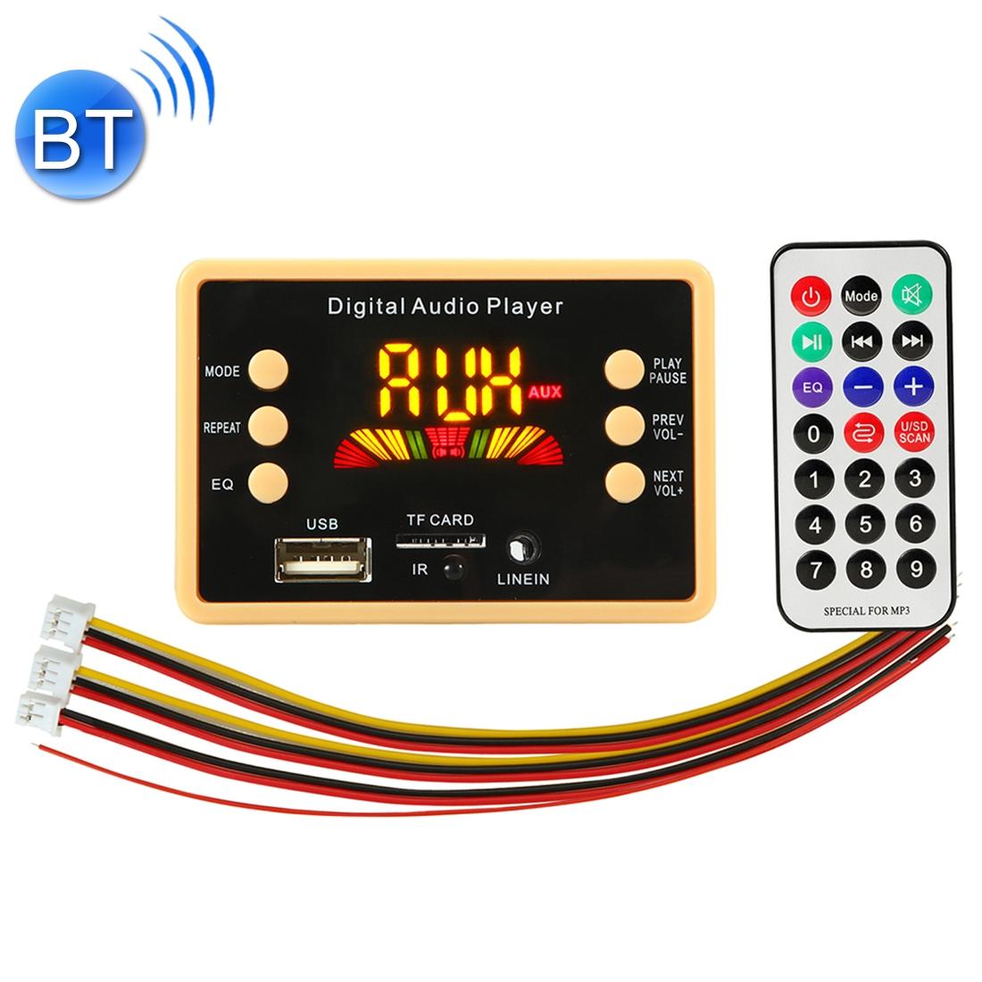 5V Car Audio Mp3 Player With Bluetooth & Remote - Fm Radio Tf Card Usb