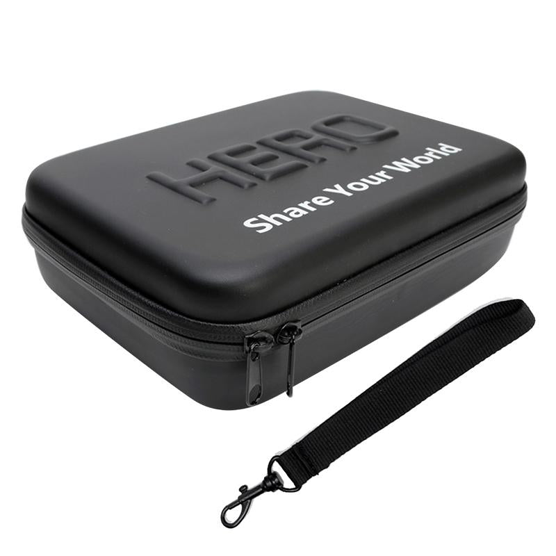 Portable Waterproof Travel Case for Action Cameras - Shockproof Fits Gopro Insta360 Dji - 22x16x7cm