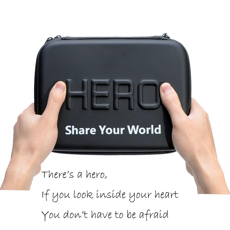 Portable Waterproof Travel Case for Action Cameras - Shockproof Fits Gopro Insta360 Dji - 22x16x7cm